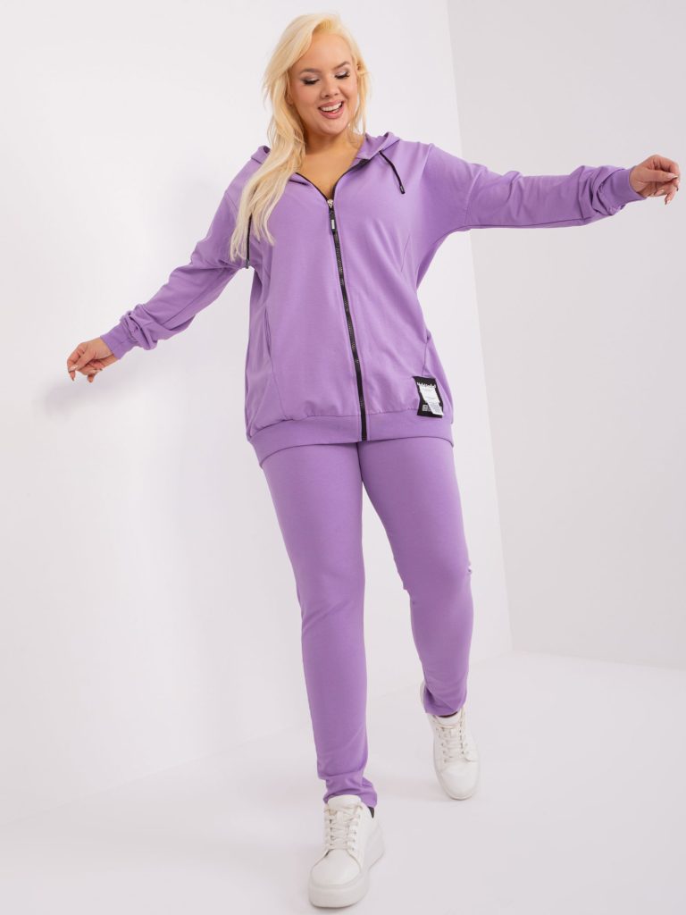 komplet plus size z bluza